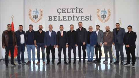 ÇELTİK BELEDİYE BAŞKANI ALİ MEŞE’YE HAYIRLI OLSUN ZİYARETİ